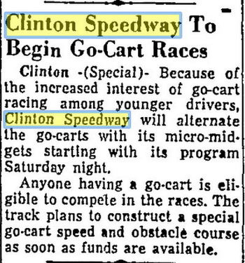 Clinton Race Track - May 1959 (newer photo)